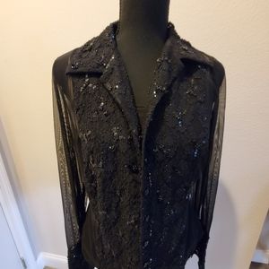 INC botton down blouse